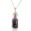 Bottled Gemstone Necklace - Amethyst
