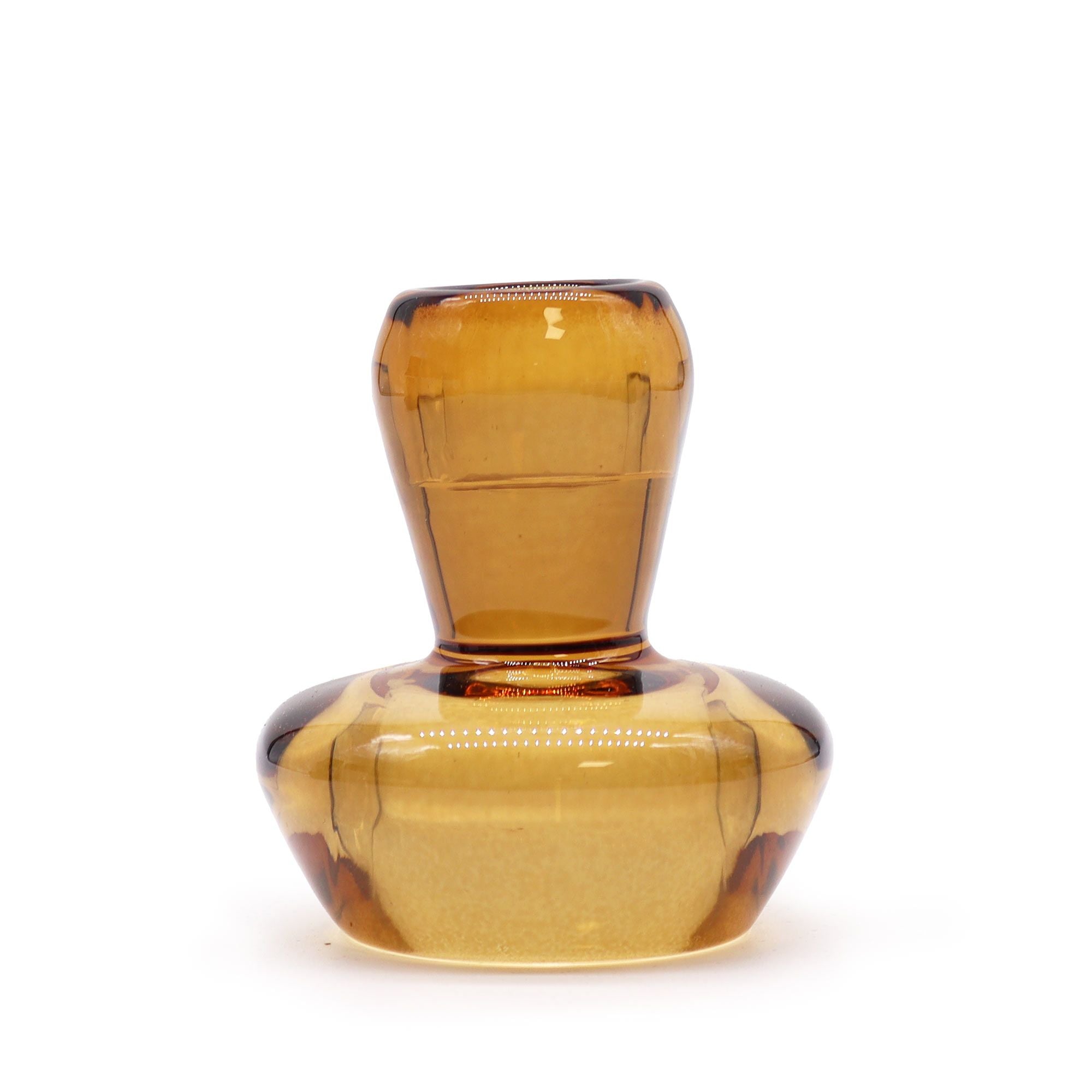 Mushroom Flip Dinner Candle Tealight Holder Set of 2 – Antique Amber