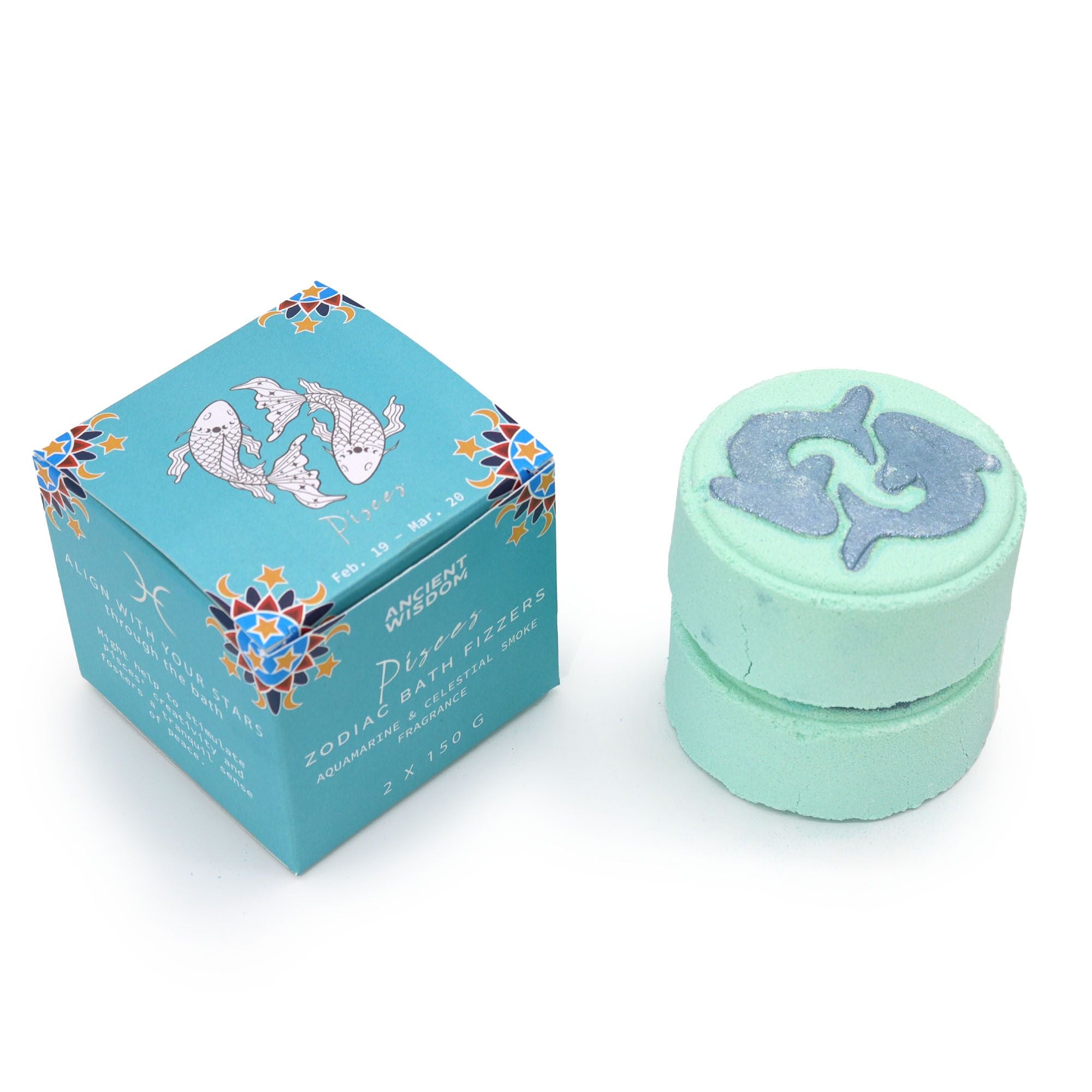 Zodiac Bath Fizzers- Pisces (2x150g)