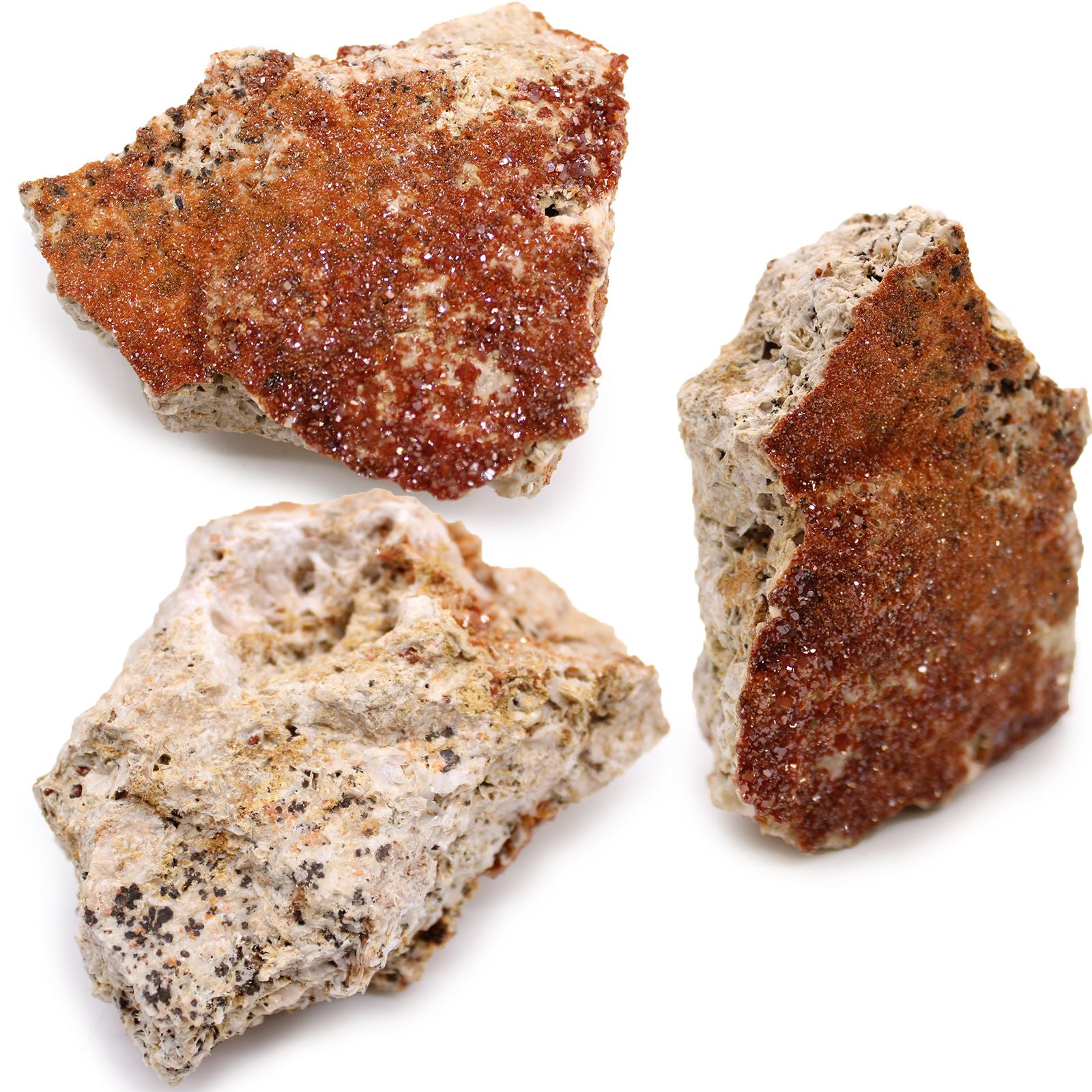 Mineral Specimens - Vanadinite (Approx. 20 Pieces per Tray)