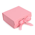 Flat Pack Gift Box - Medium Square - Pink