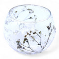 Natural Floral Glass – Bowl Candle Holder – Margarita