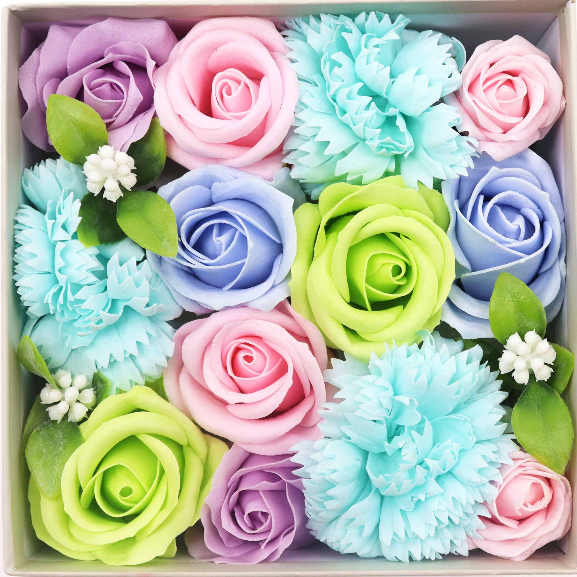 Merci Square Gift Box - Baby Blessings Blue
