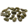 African Tumble Stone x24 - Small - Epidote Snowflake