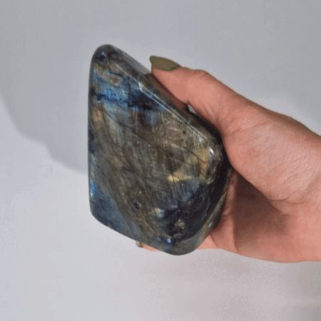 Madagascar Labradorite Large Stone (Approx. 80–110 mm)