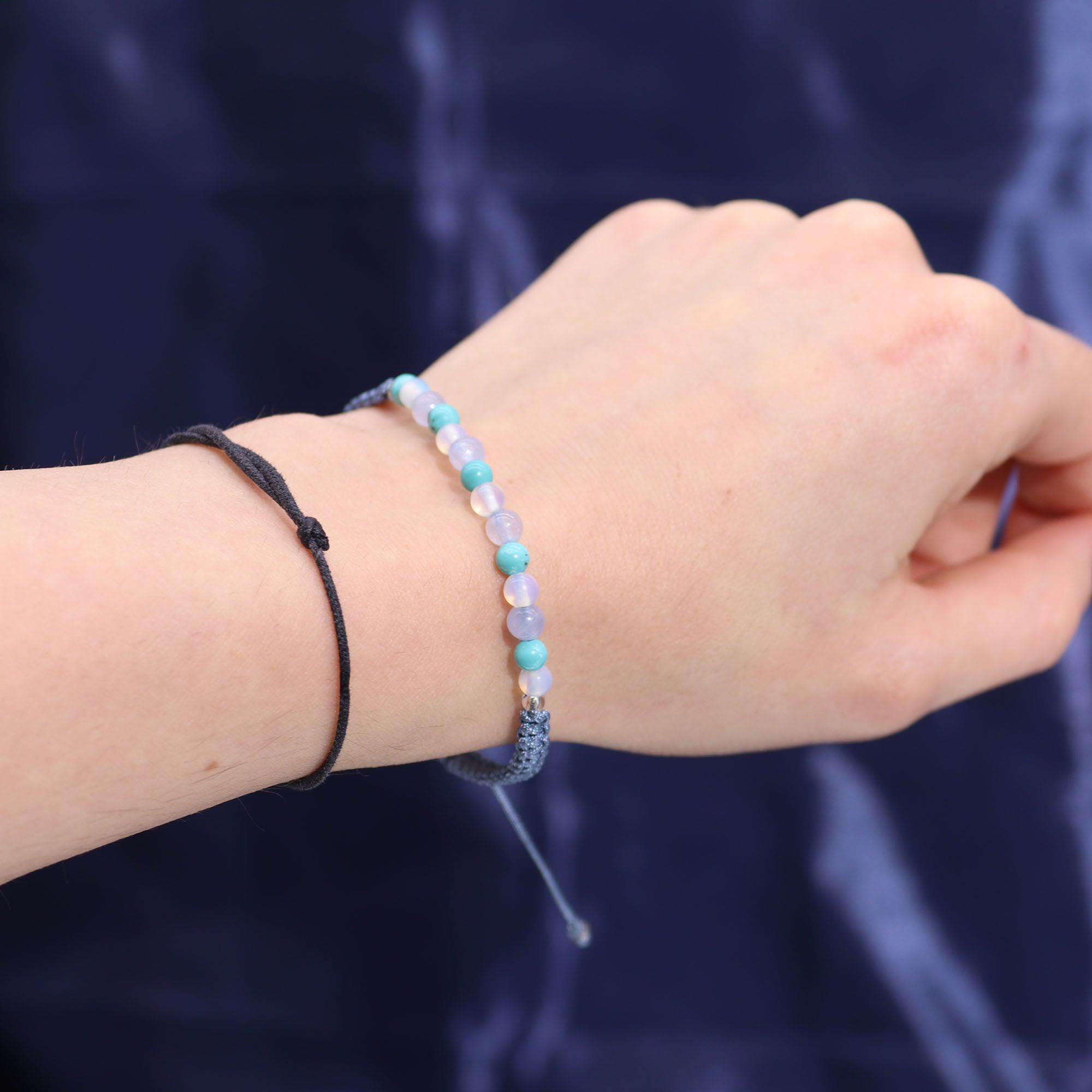 Zodiac Crystal Candle + Gemstone Bracelet - Pisces