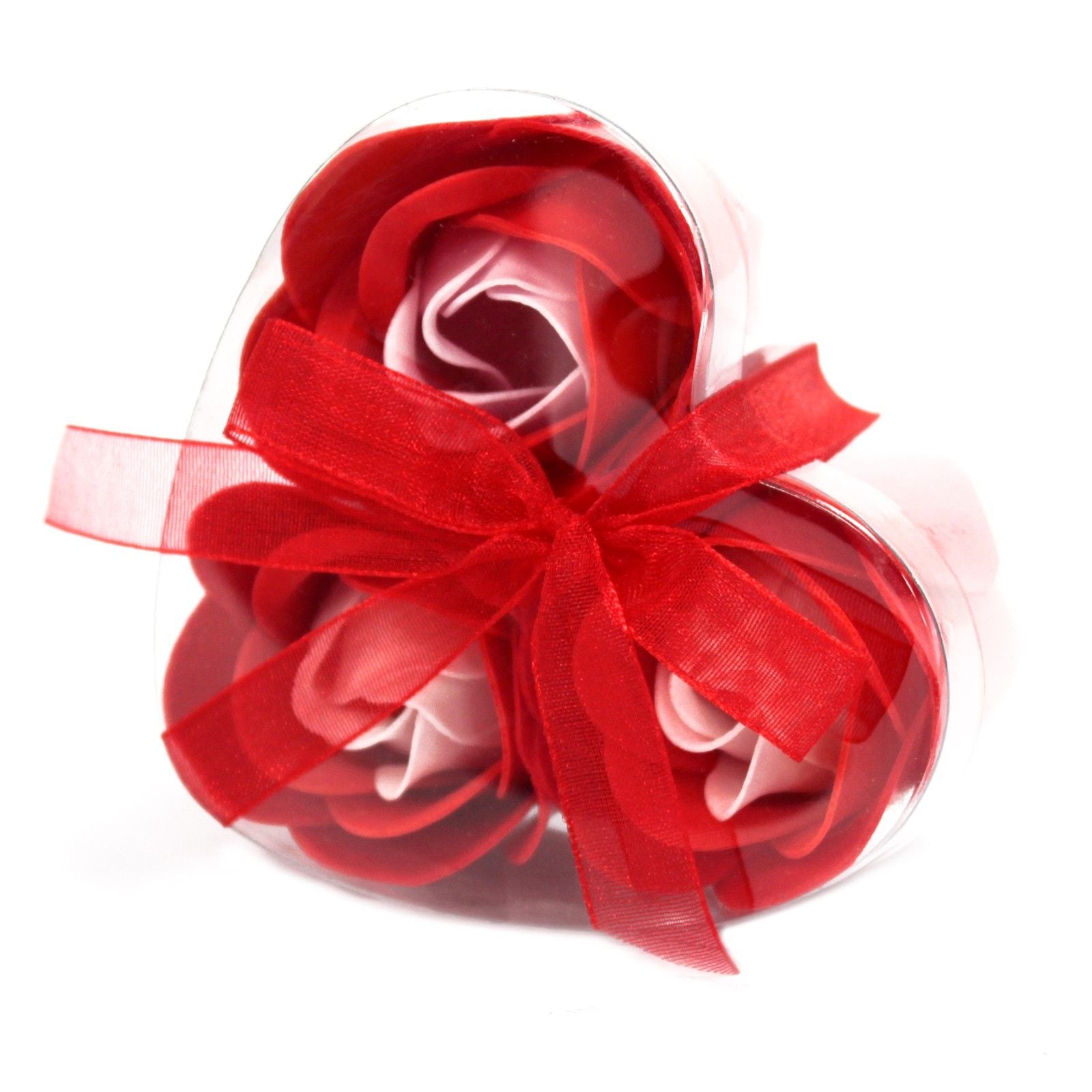 Heart Box of 3 - Red Roses