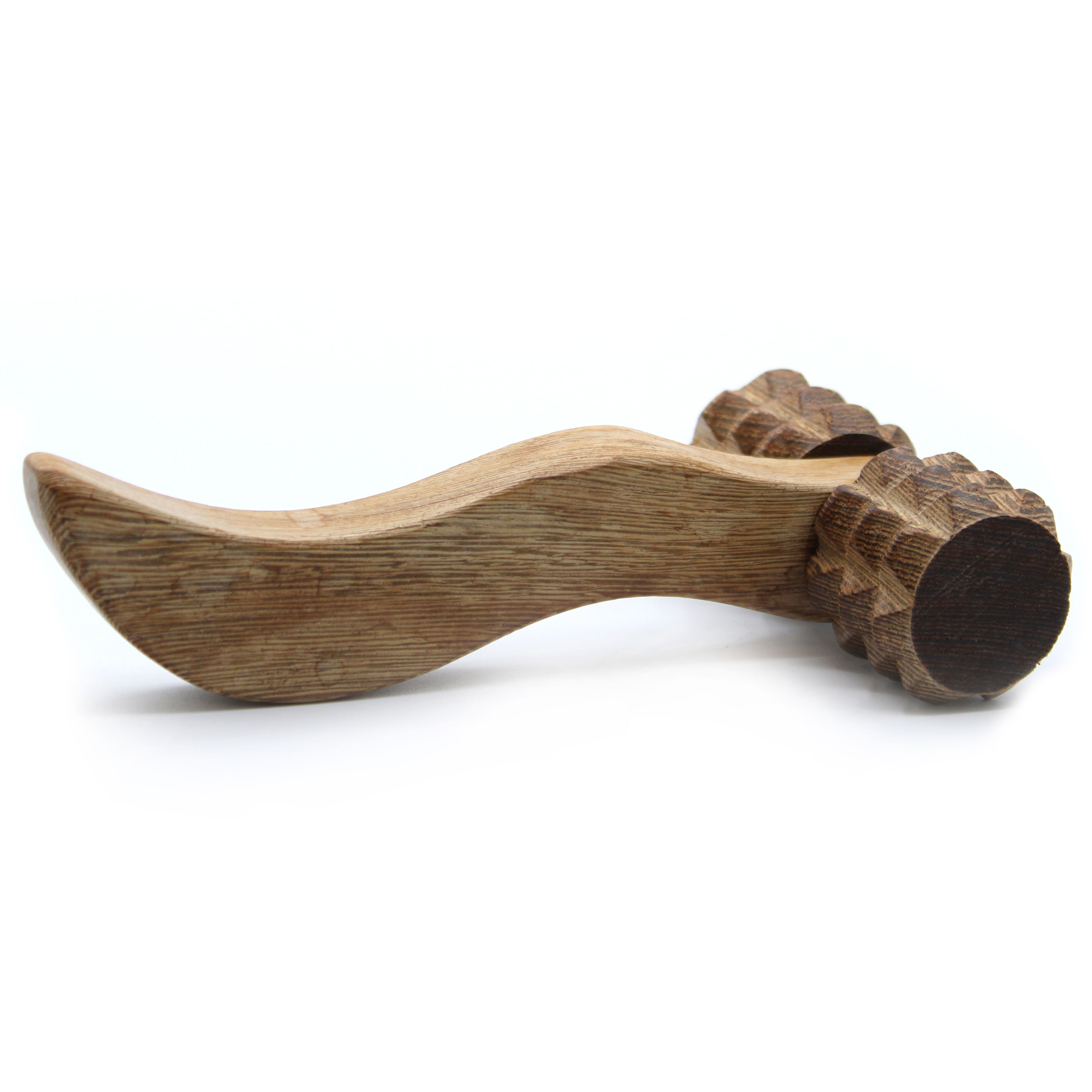 Redwood Massage Tool - Ribbed Hand Roller