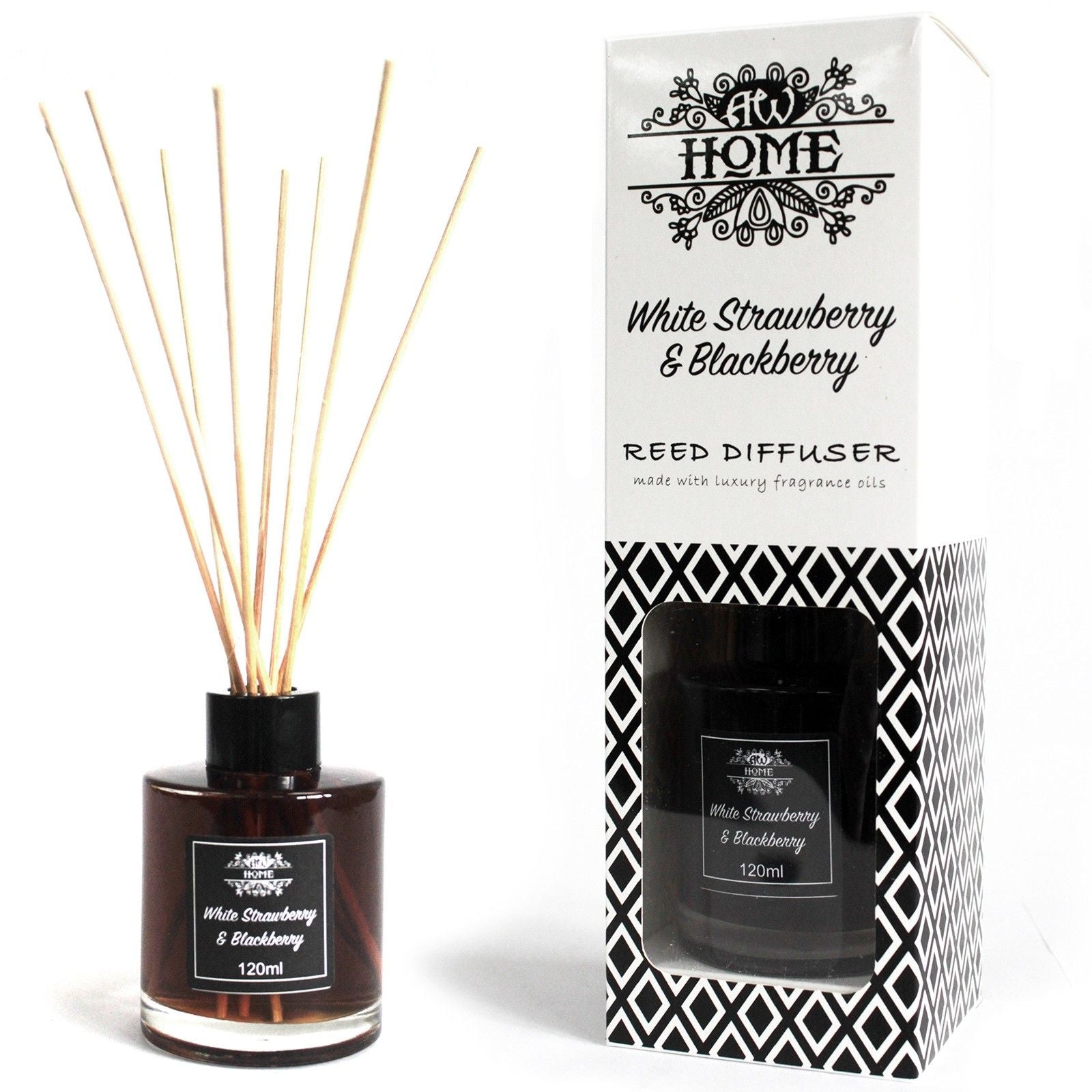 Reed Diffuser 120 ml – White Strawberry & Blackberry