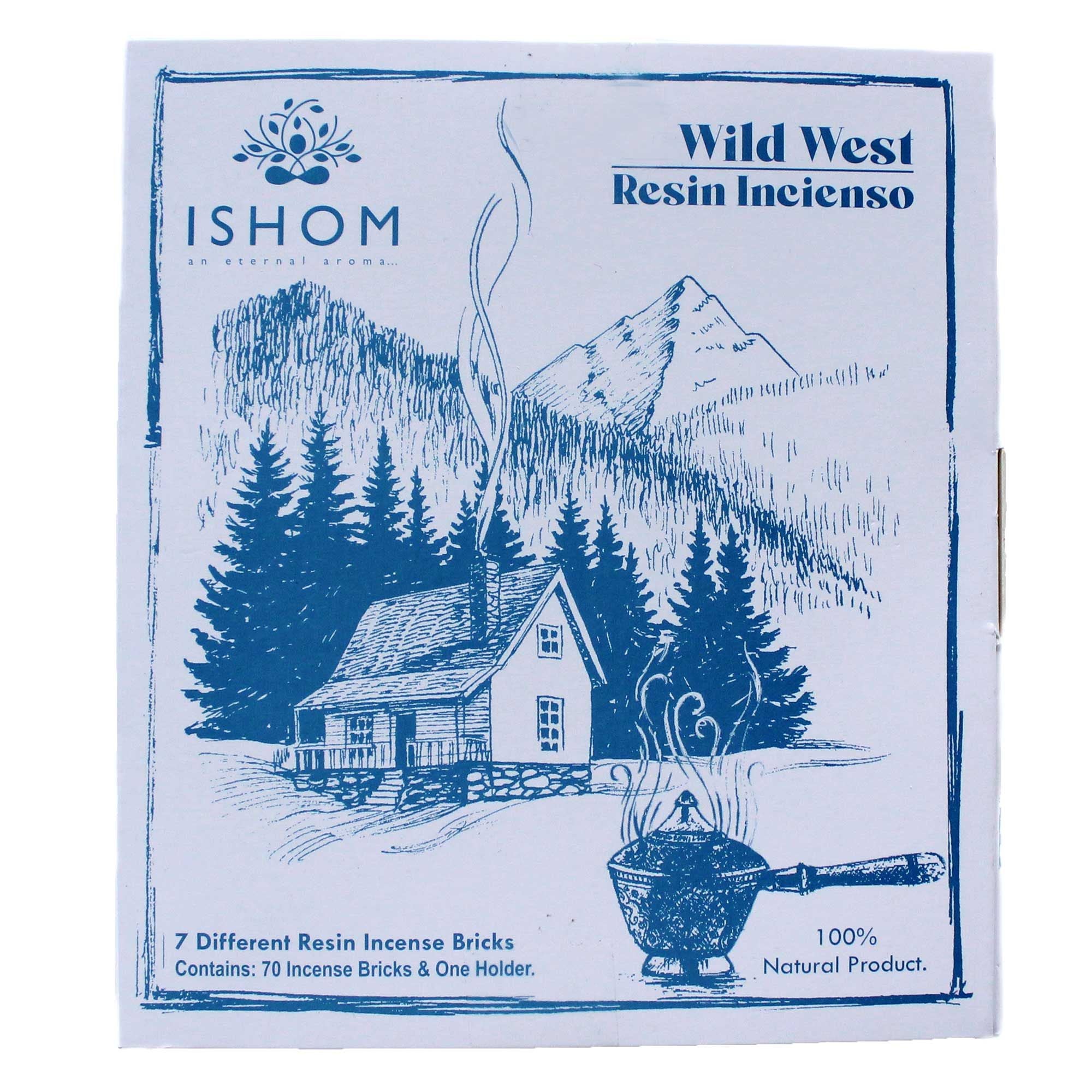 70 Incense Smudge Bricks and Burner - Wild West