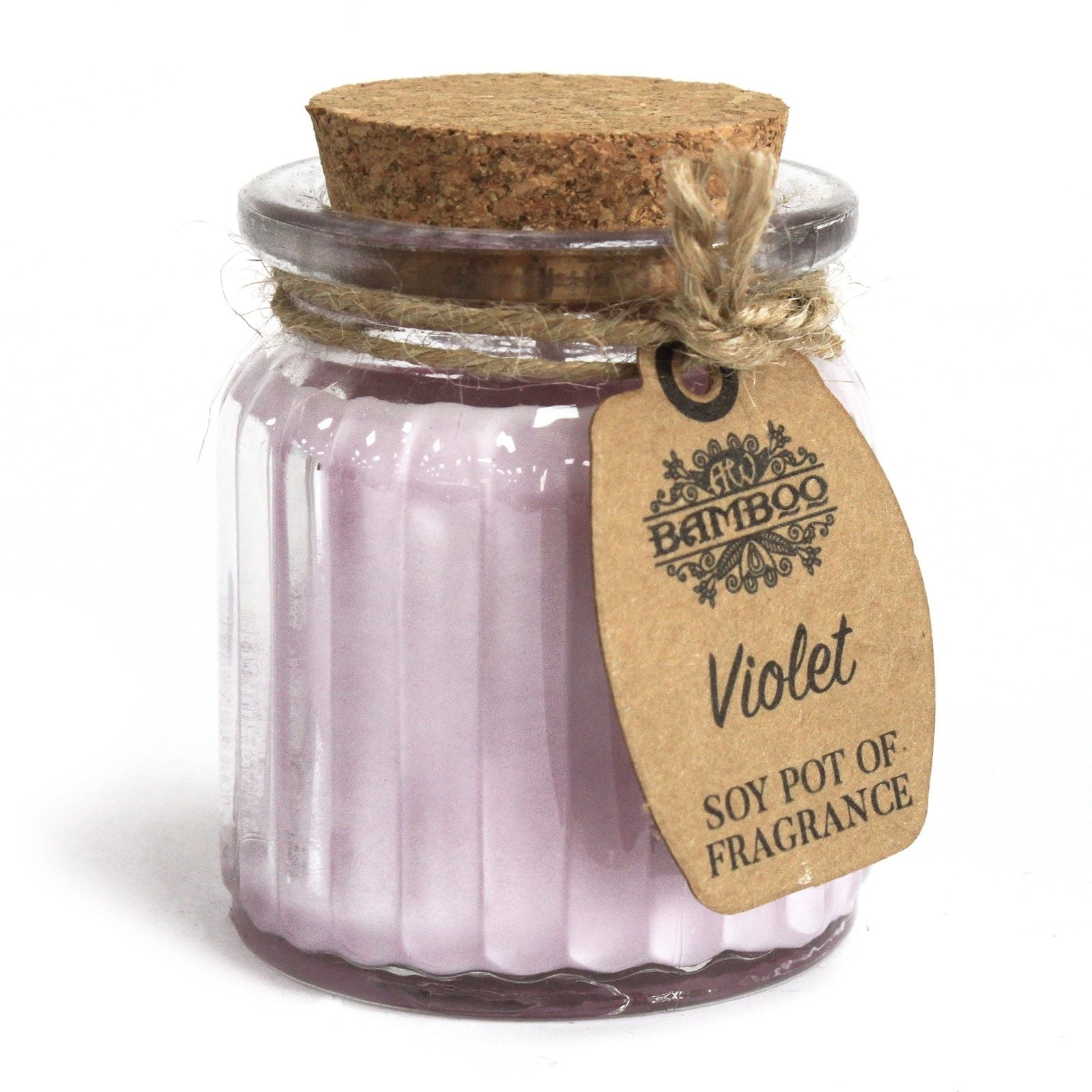 Soy Fragrance Candle Pot – Violet