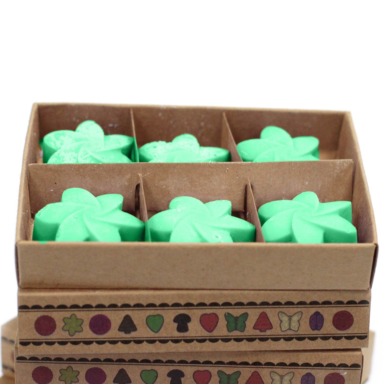 Box of 6 Wax Melt Stars - Hidden Garden
