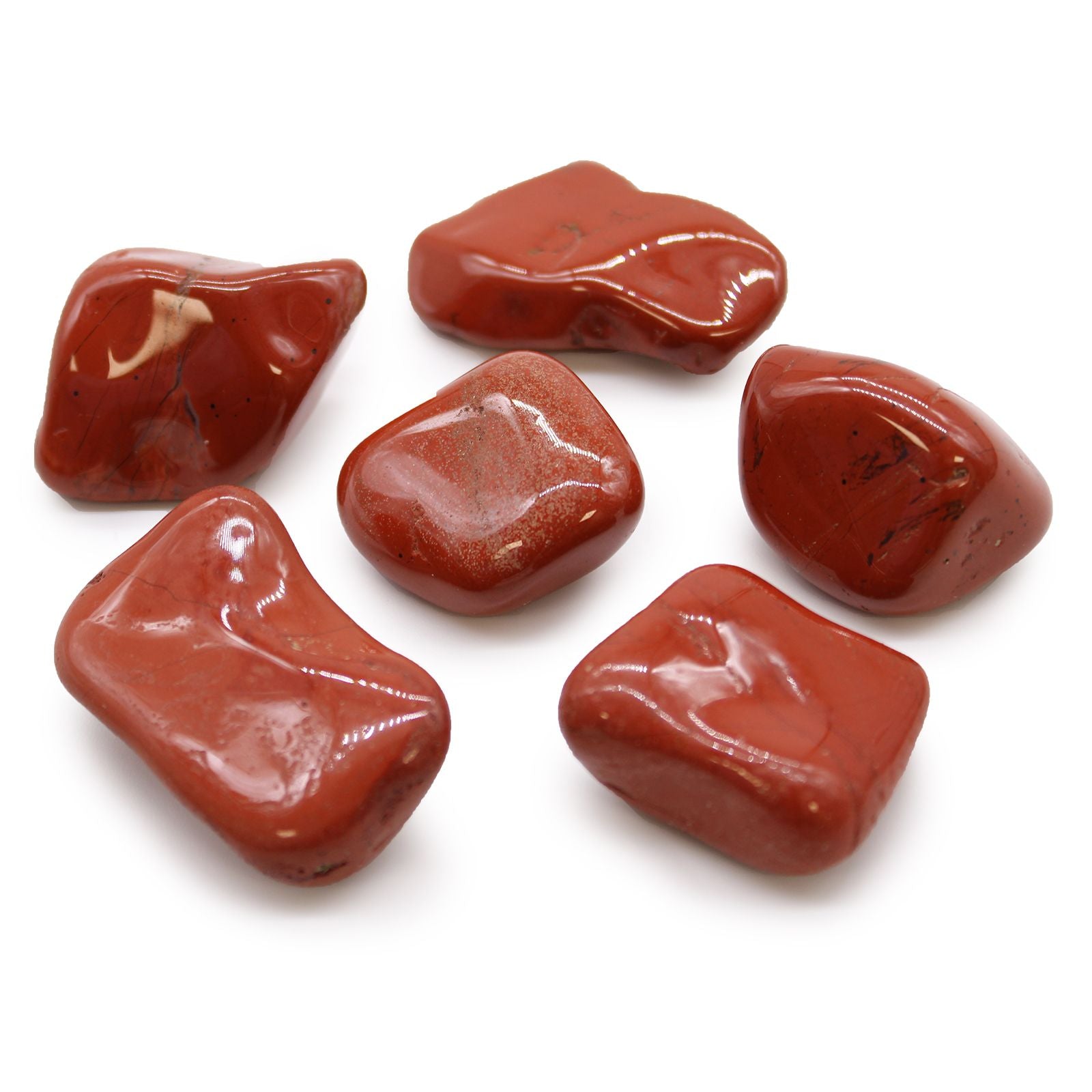 African Tumble Stone x6 - Large - Jasper (Red)