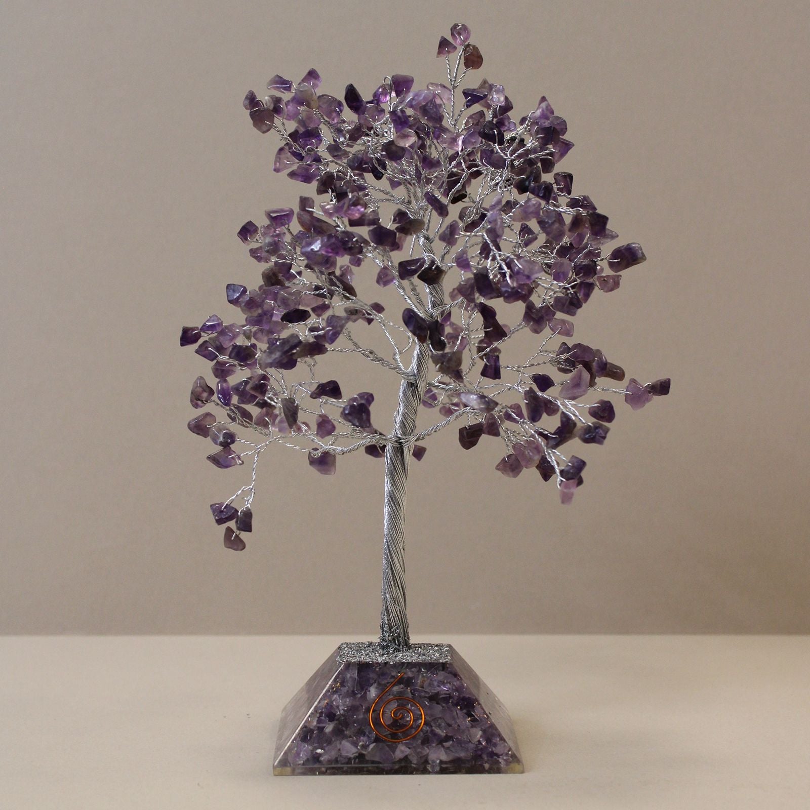 Gemstone Tree (320 Stones) - Amethyst on Orgonite Base