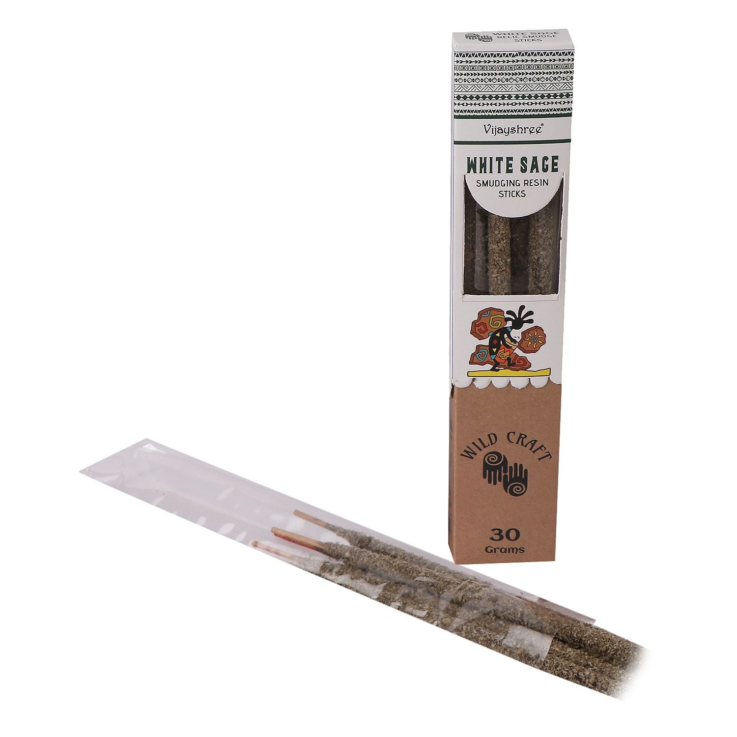 Golden White Sage Smudging Resin Sticks 30g (6s)