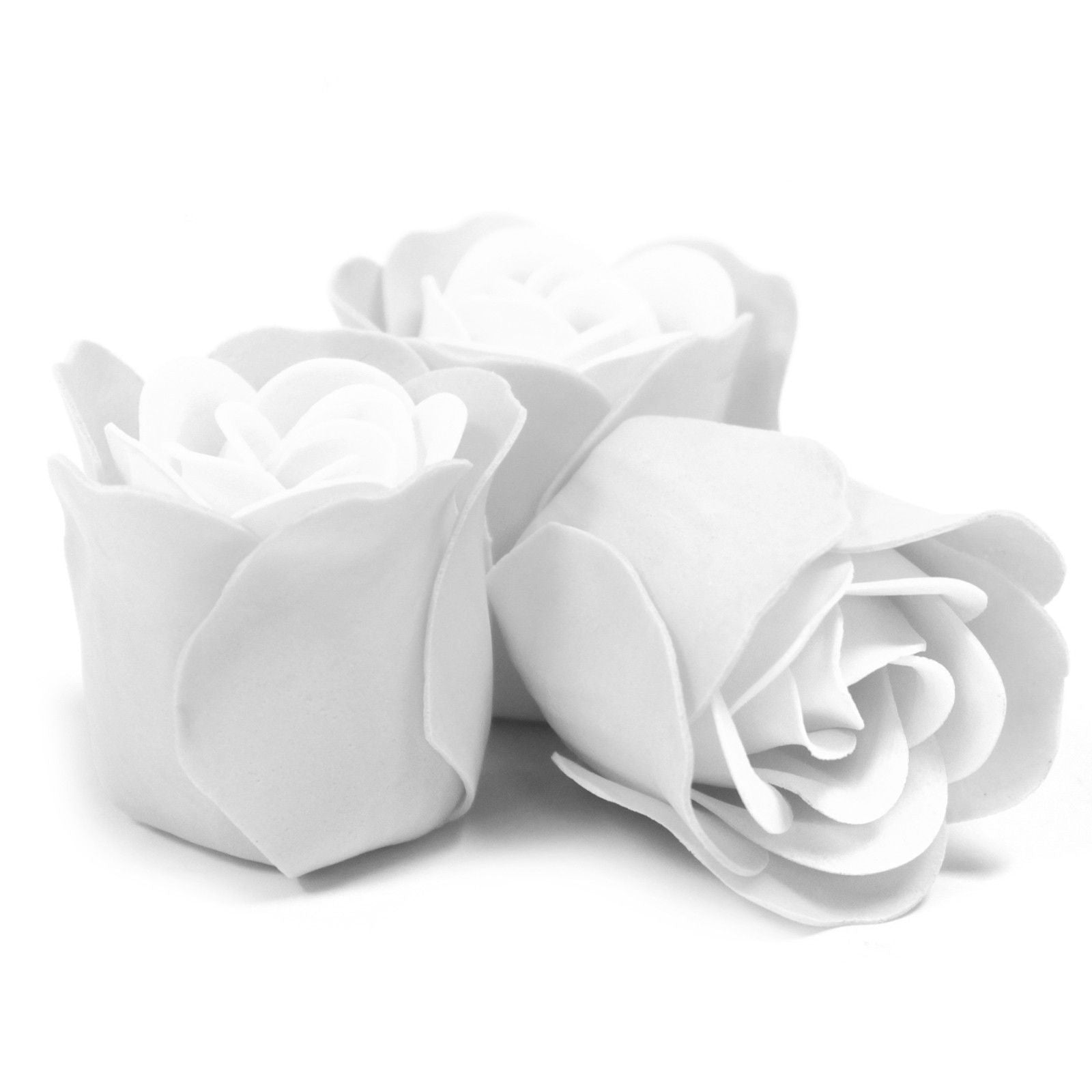Heart Box of 3 - White Roses