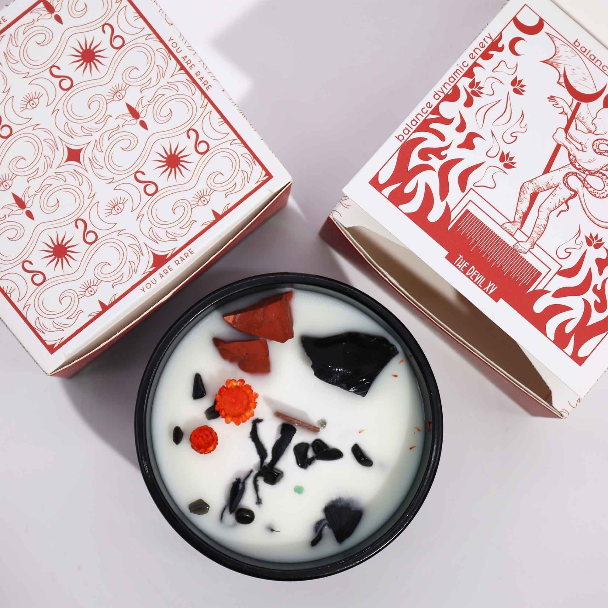 Hop Hare Crystal Magic Candle – The Devil