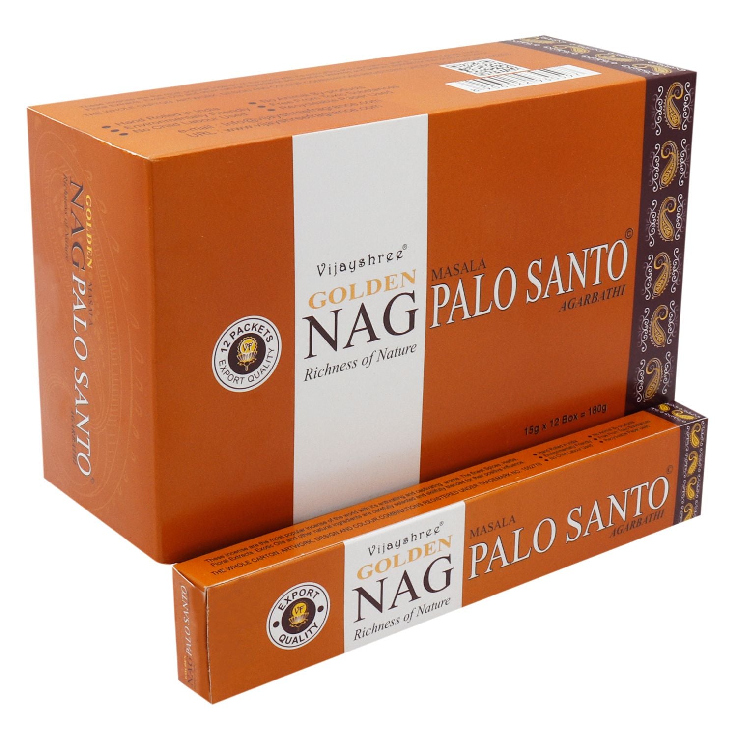Golden Nag 15g - Palo Santo Räucherstäbchen
