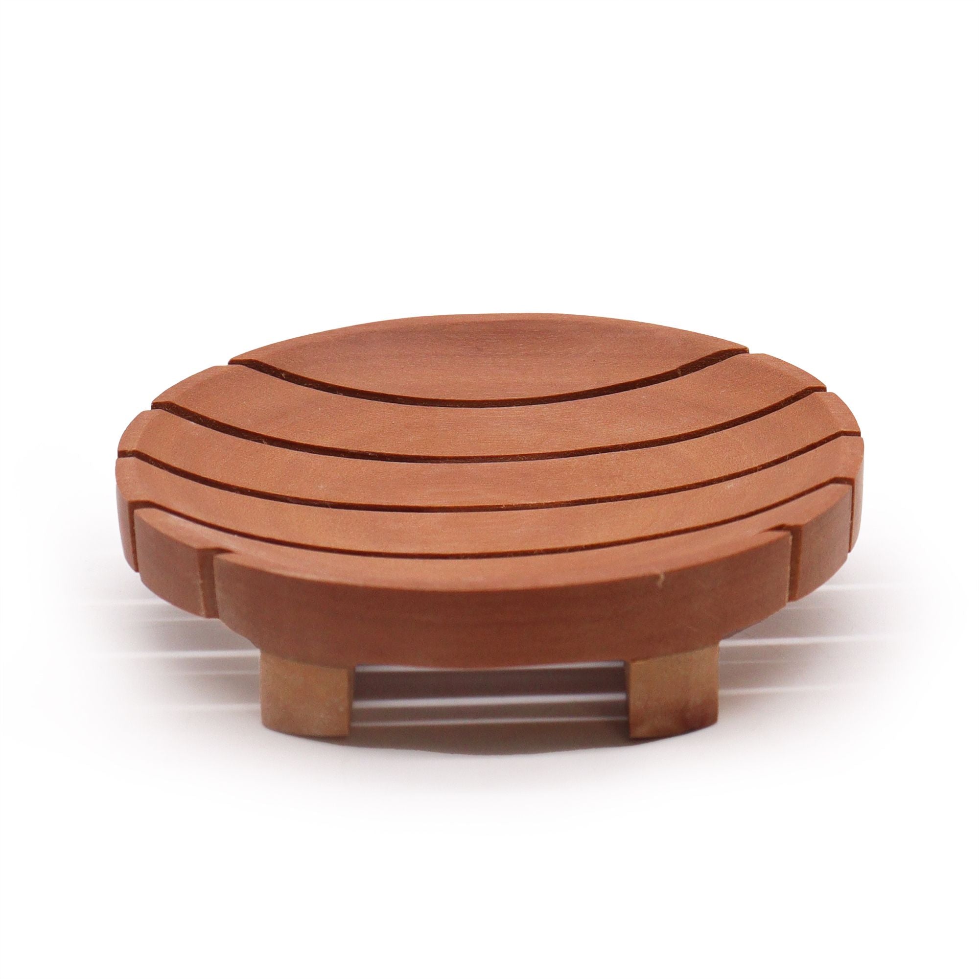 Mahogany Soap Dish - Round
