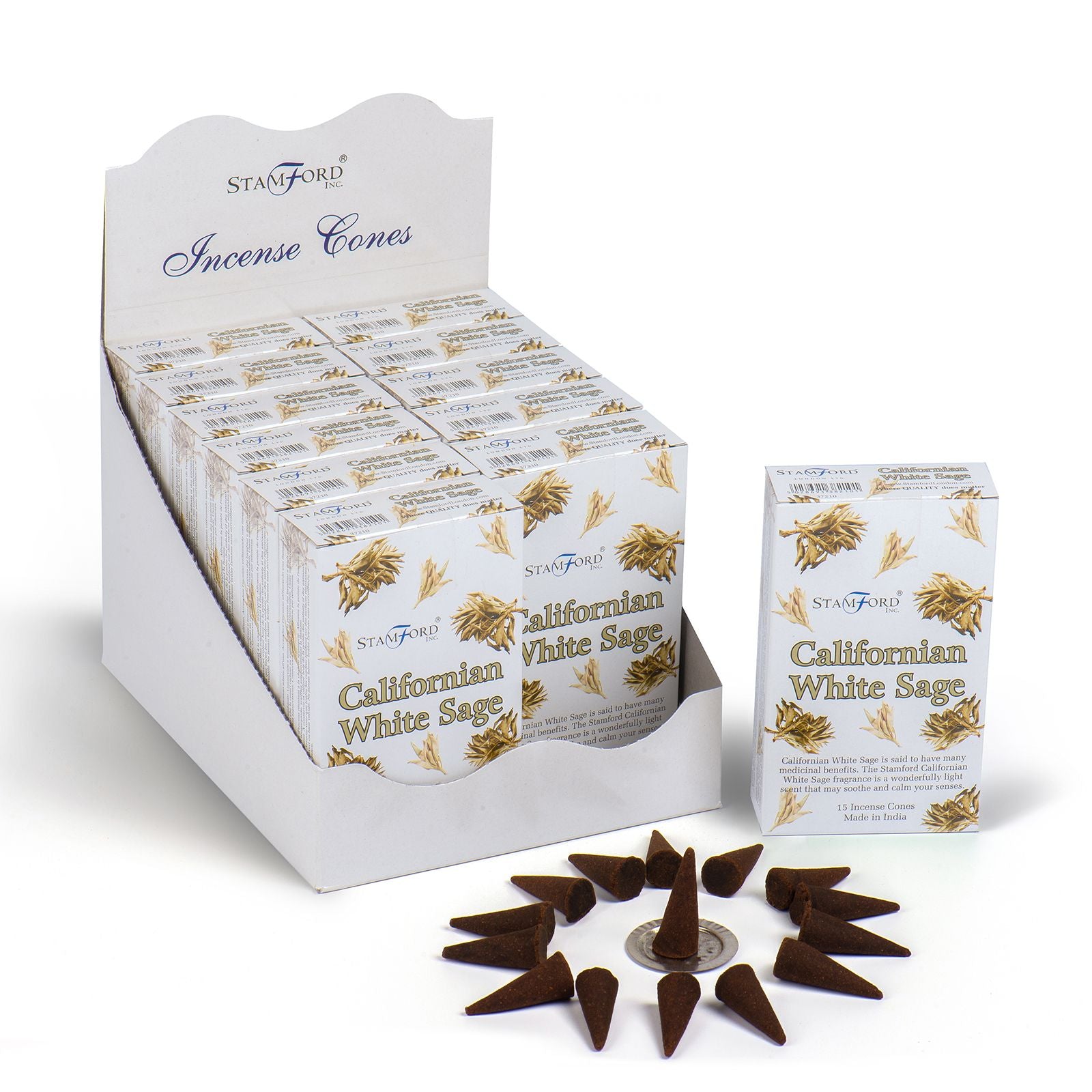 Stamford Incense Cones - Californian White Sage