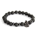 Noble Gemstone Bracelet - Knight's Helmet (Lava Stone)
