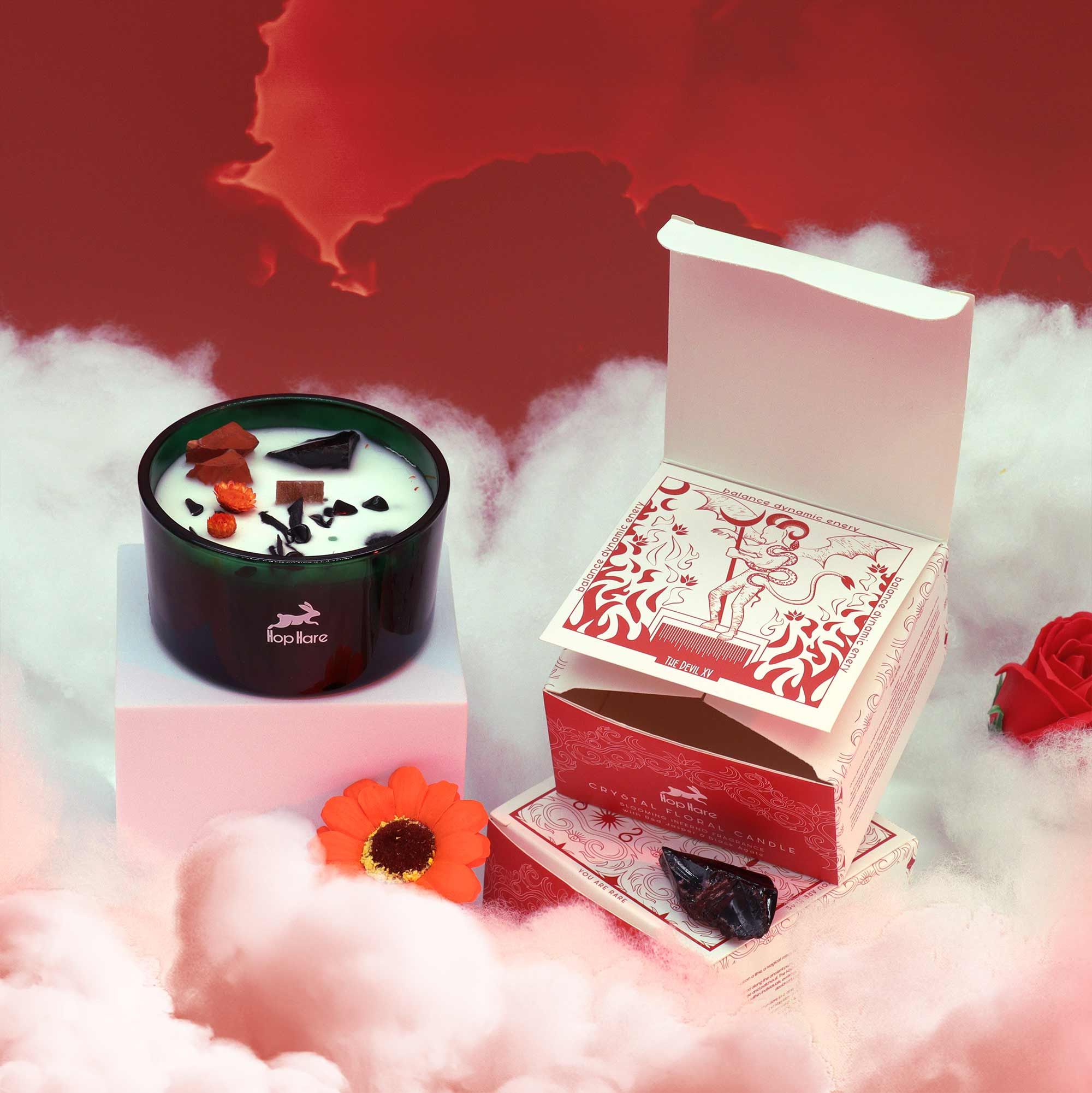 Hop Hare Crystal Magic Candle – The Devil