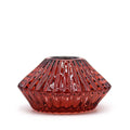 Flower Flip Dinner Candle Tealight Holder Set of 2 – Vampire Red