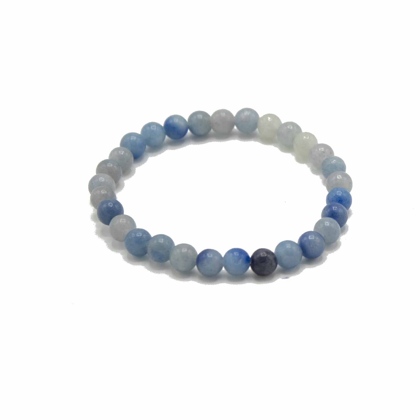 Gemstone Manifestation Bracelet - Blue Lace Agate (Independence)