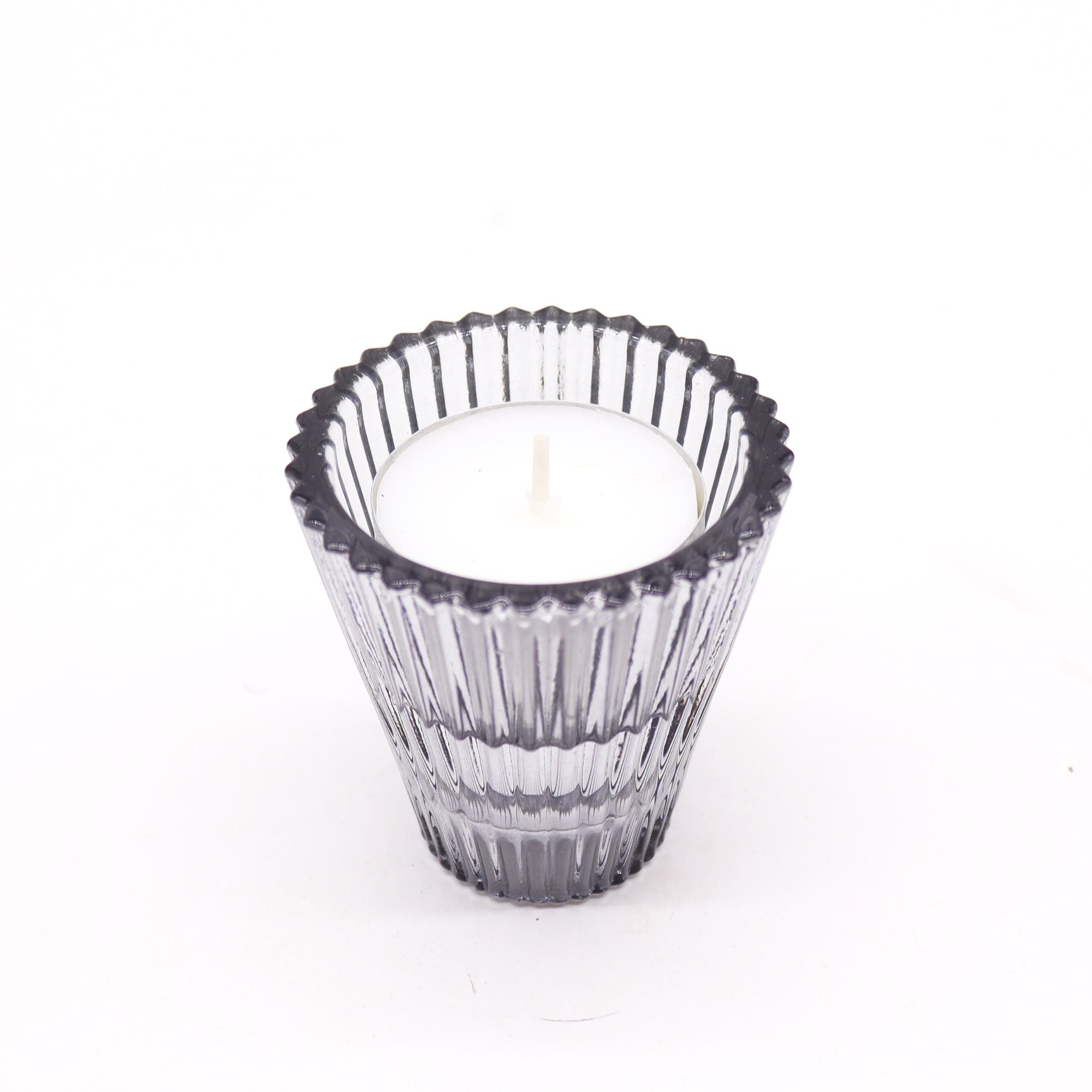 Flip Dinner Candle Tealight Holder Set of 2 – Midnight Grey