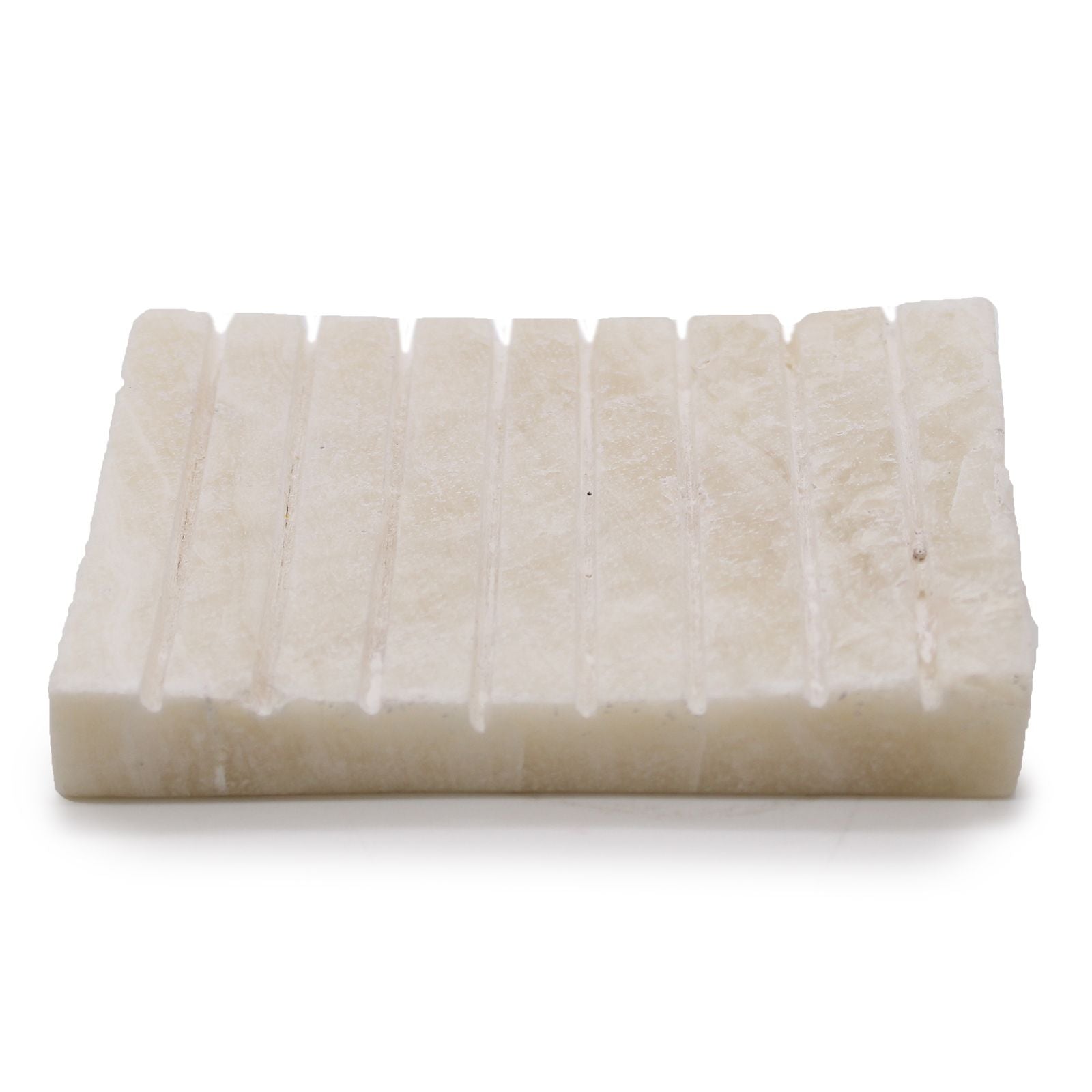 Onyx – White Ridged Soap Dish