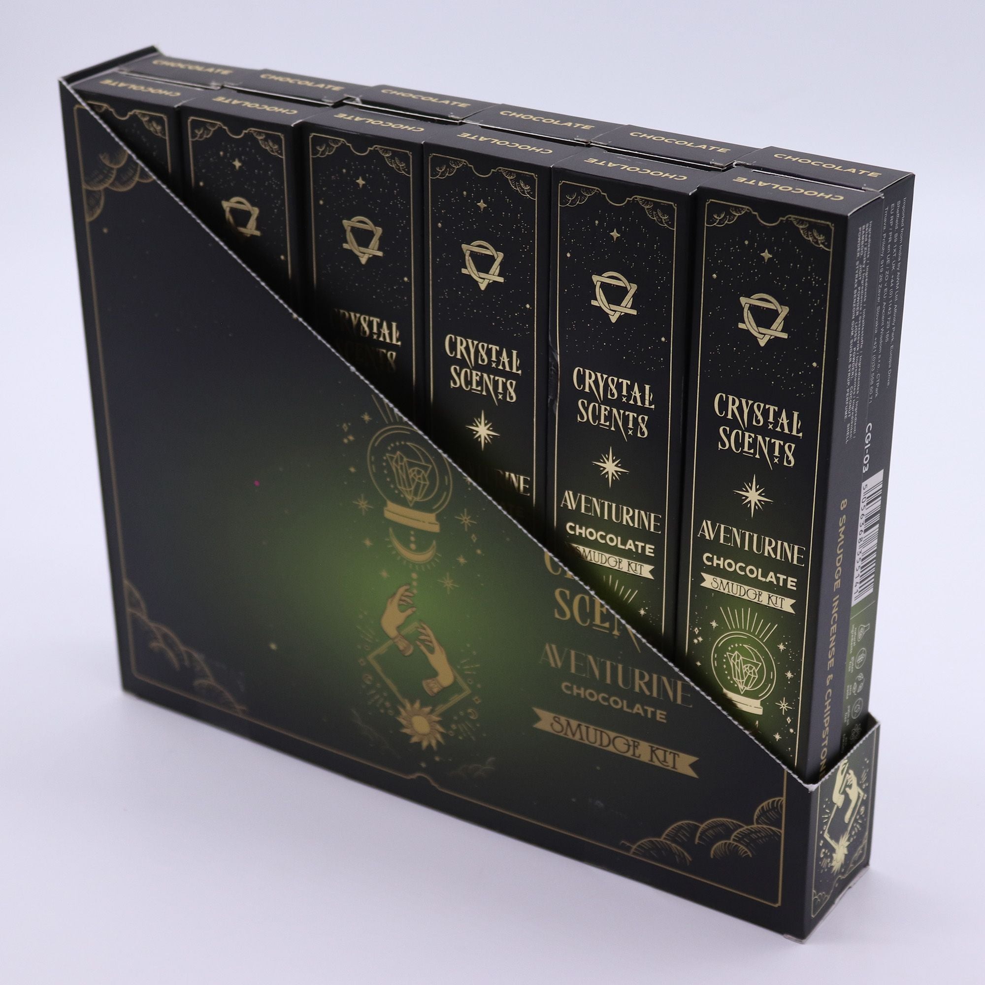Crystal Scents Smudge Incense - Aventurine - Chocolate