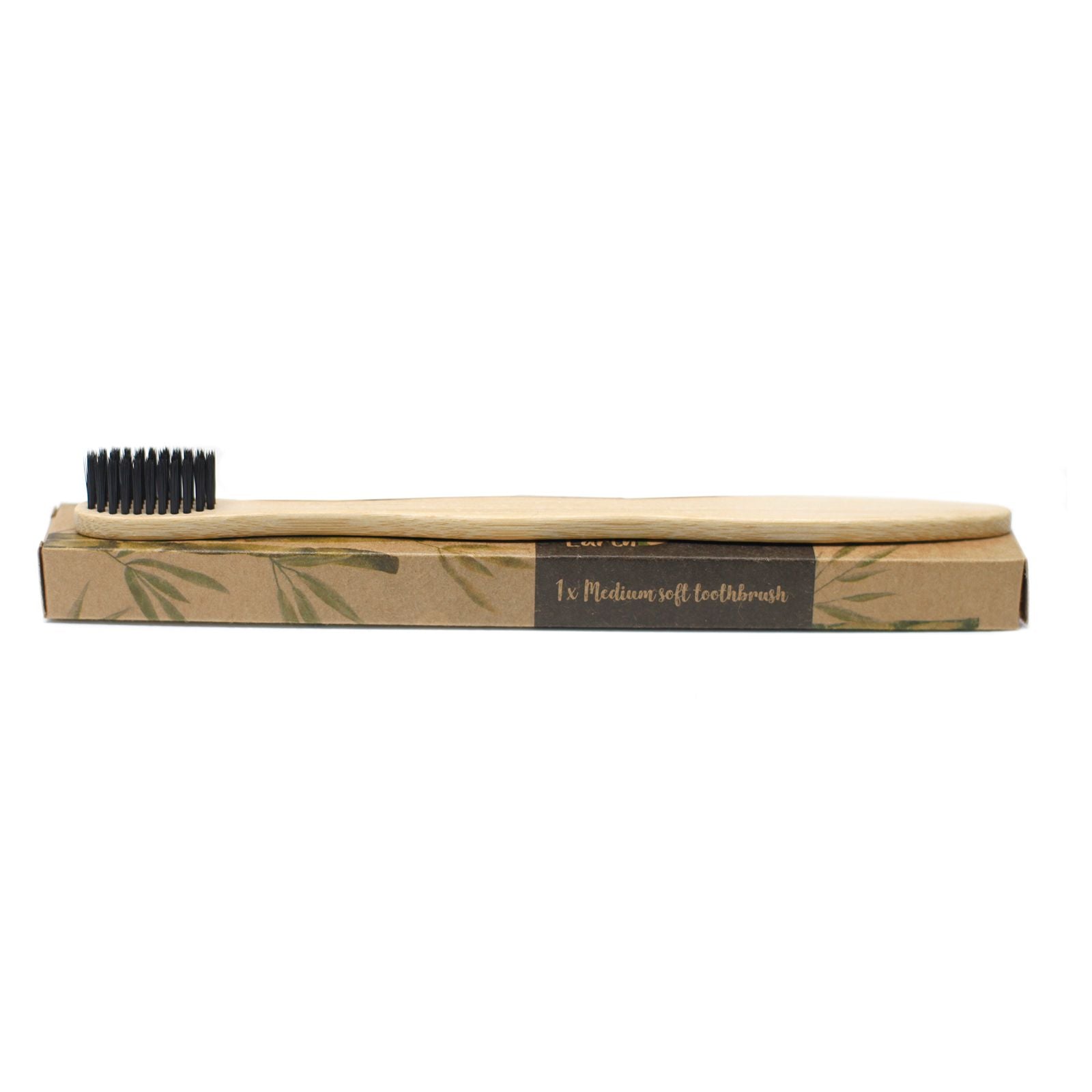 Bamboo Toothbrush 1x - Charcoal Medium Soft