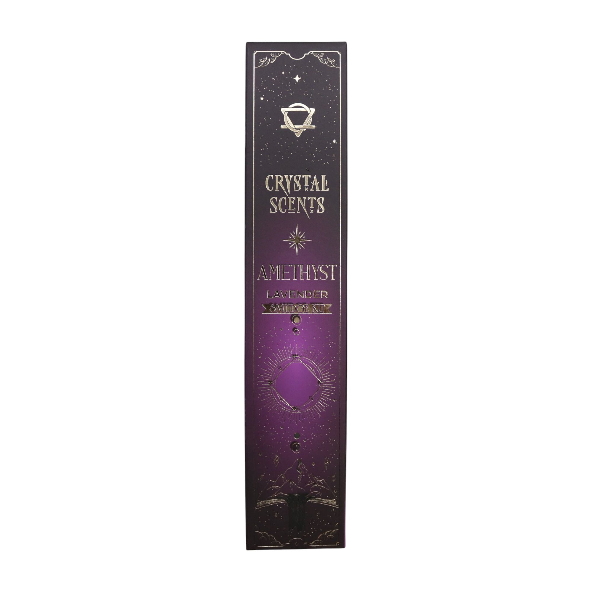 Crystal Scents Smudge Incense - Amethyst -  Lavender