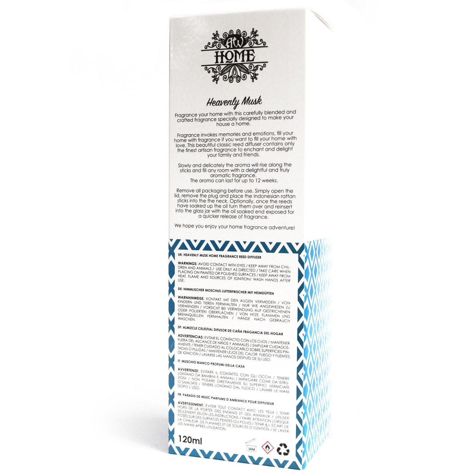 Reed Diffuser 120 ml – Heavenly Musk