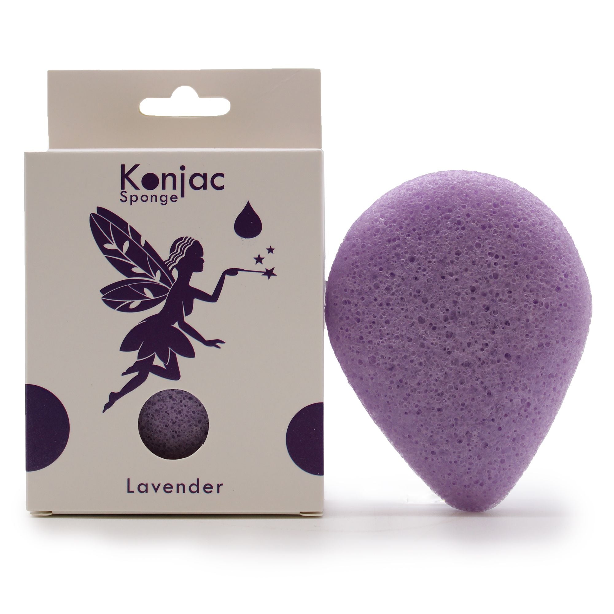 Konjac Teardrop Sponge – Lavender – Calming