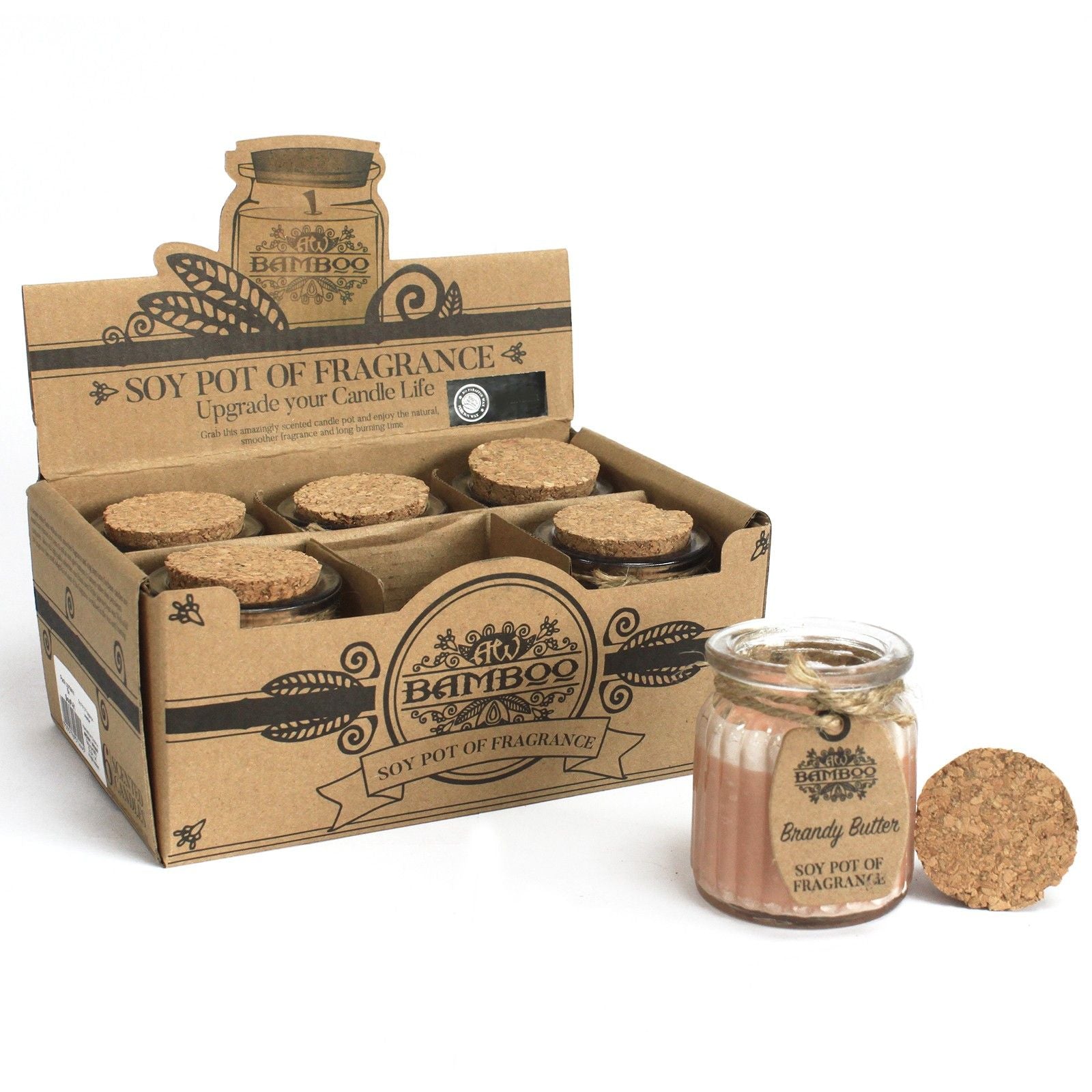 Soy Fragrance Candle Pot – Brandy Butter