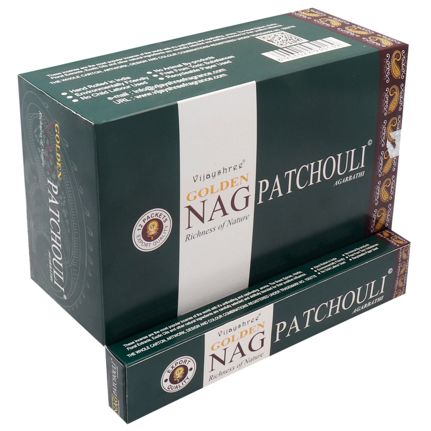 Golden Nag 15g - Patchouli Incense