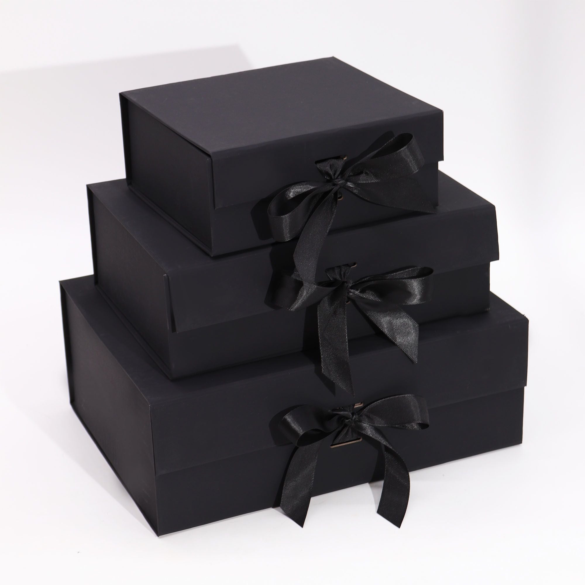 Flat Pack Gift Box - Large - Black