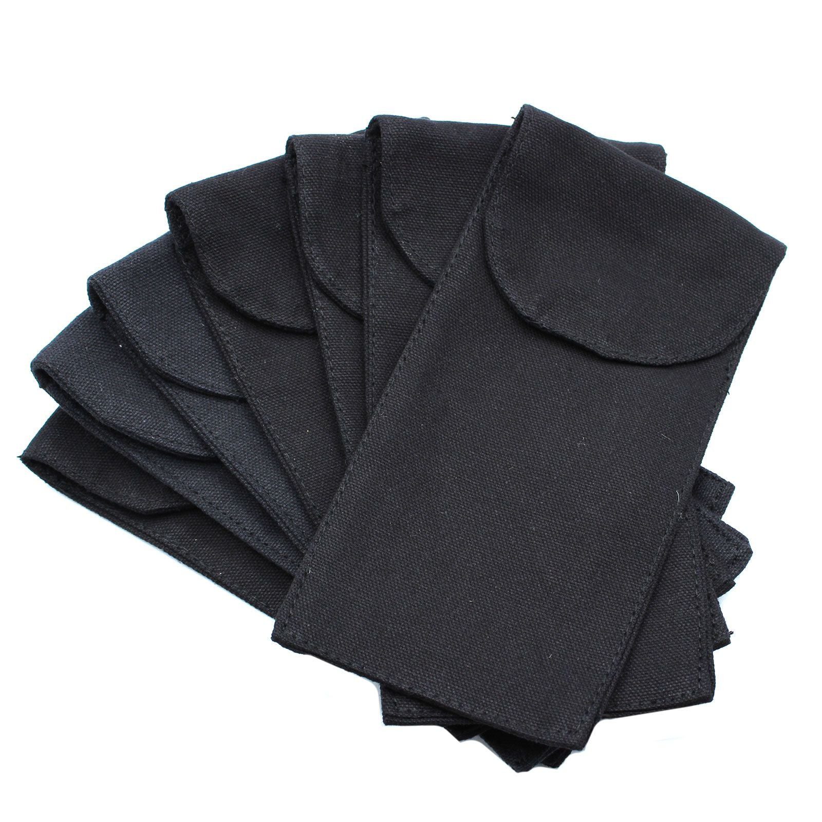 Cotton Pouch for Gemstone Face Rollers - Black