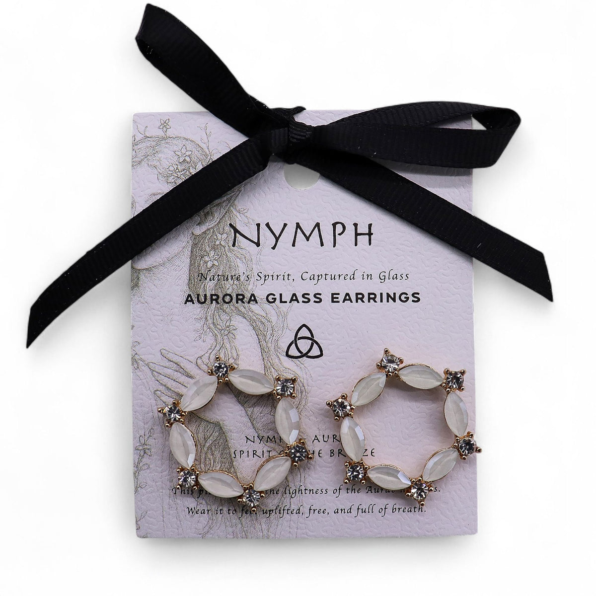 Pearl Vintage Glass Earrings - Loop