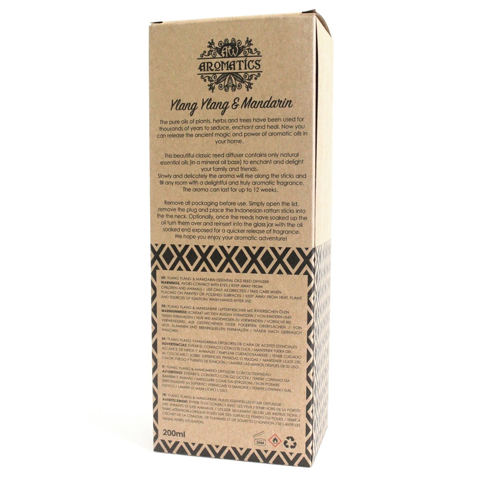Reed Diffuser 200 ml – Ylang Ylang & Mandarin
