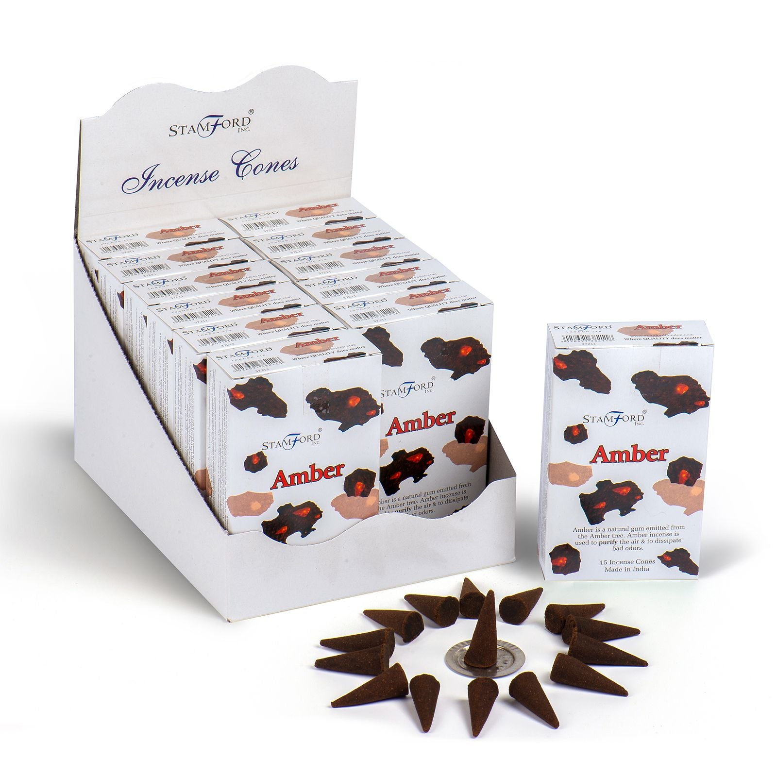 Stamford Incense Cones - Amber