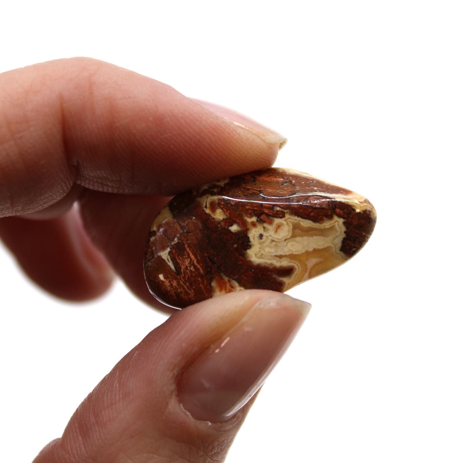 African Tumble Stone x24 - Small - Light Jasper (Brecciated)