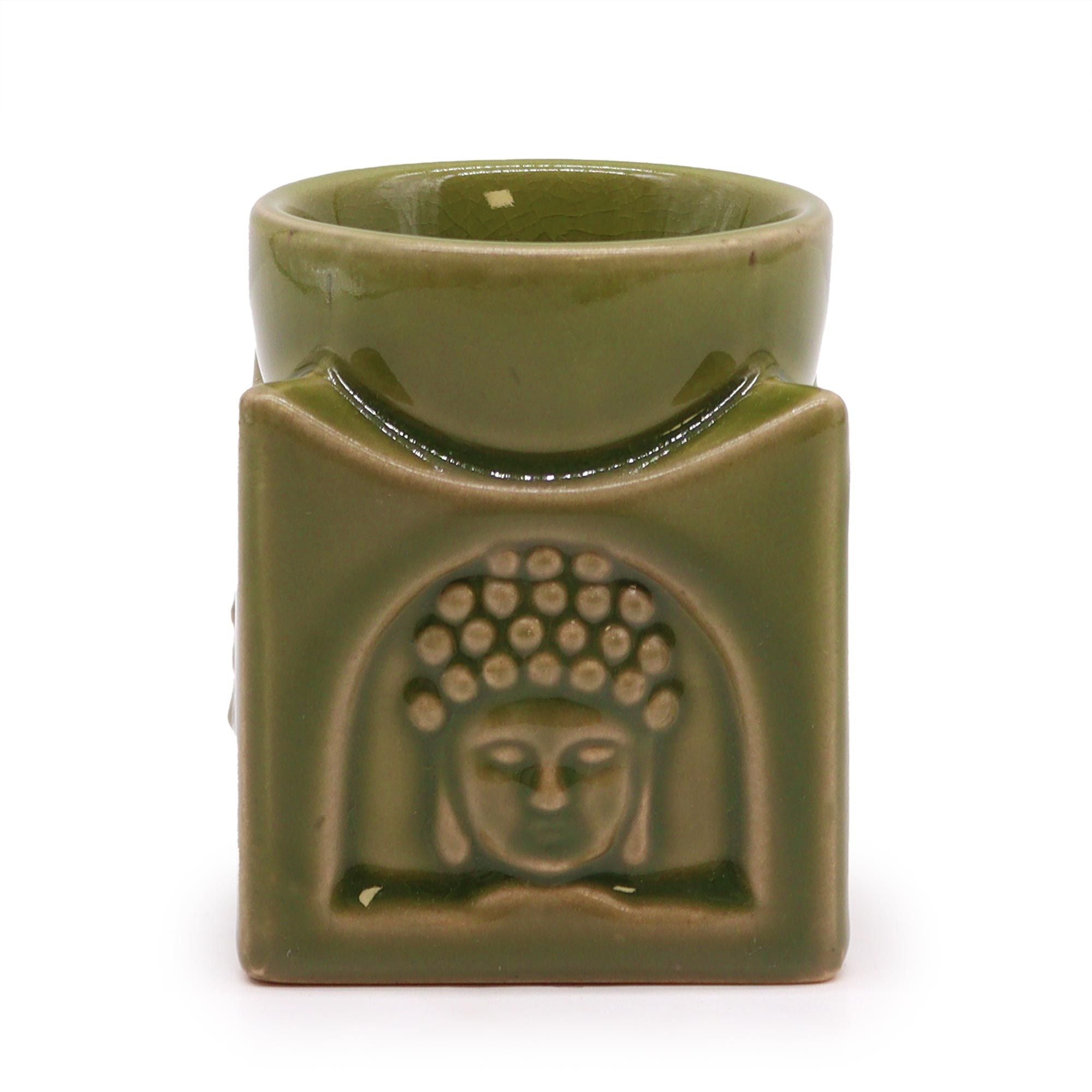 Buddha Burner Square - Light Jade
