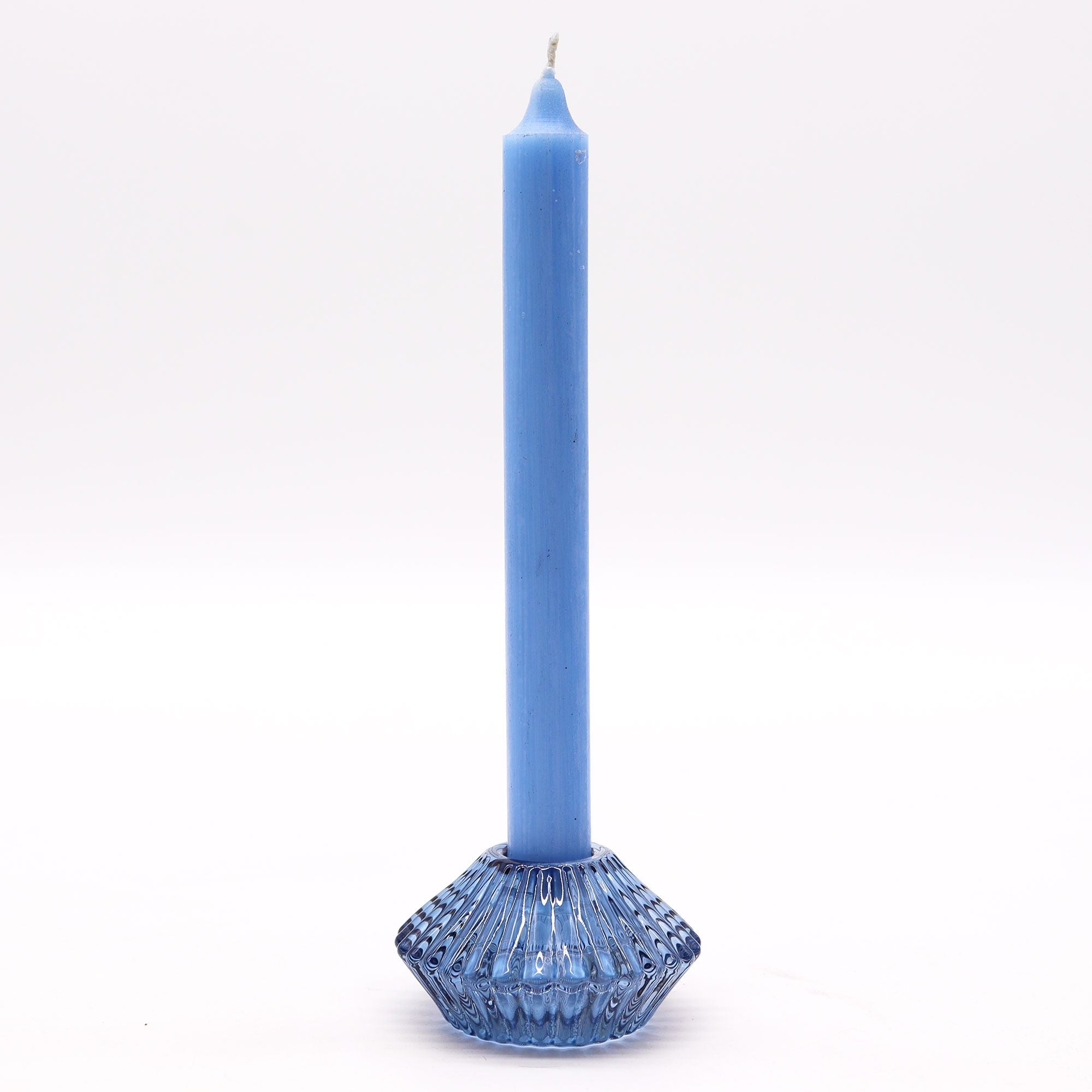 Flower Flip Dinner Candle Tealight Holder Set of 2 – Royal Blue