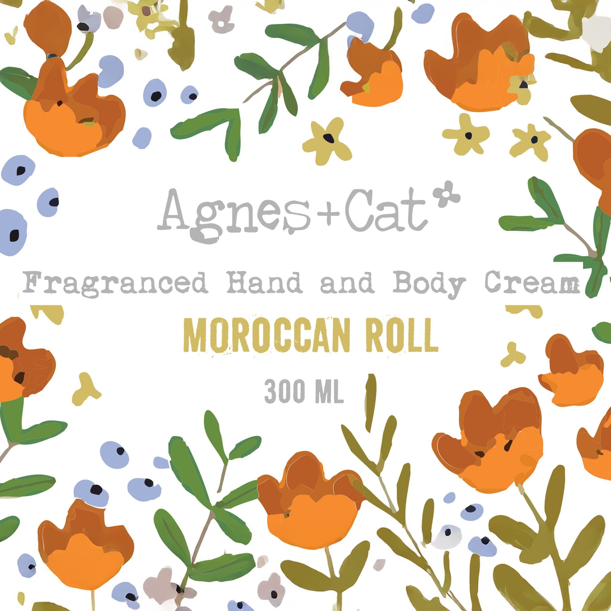 Agnes + Cat Hand & Body Cream 300ml Moroccan Roll