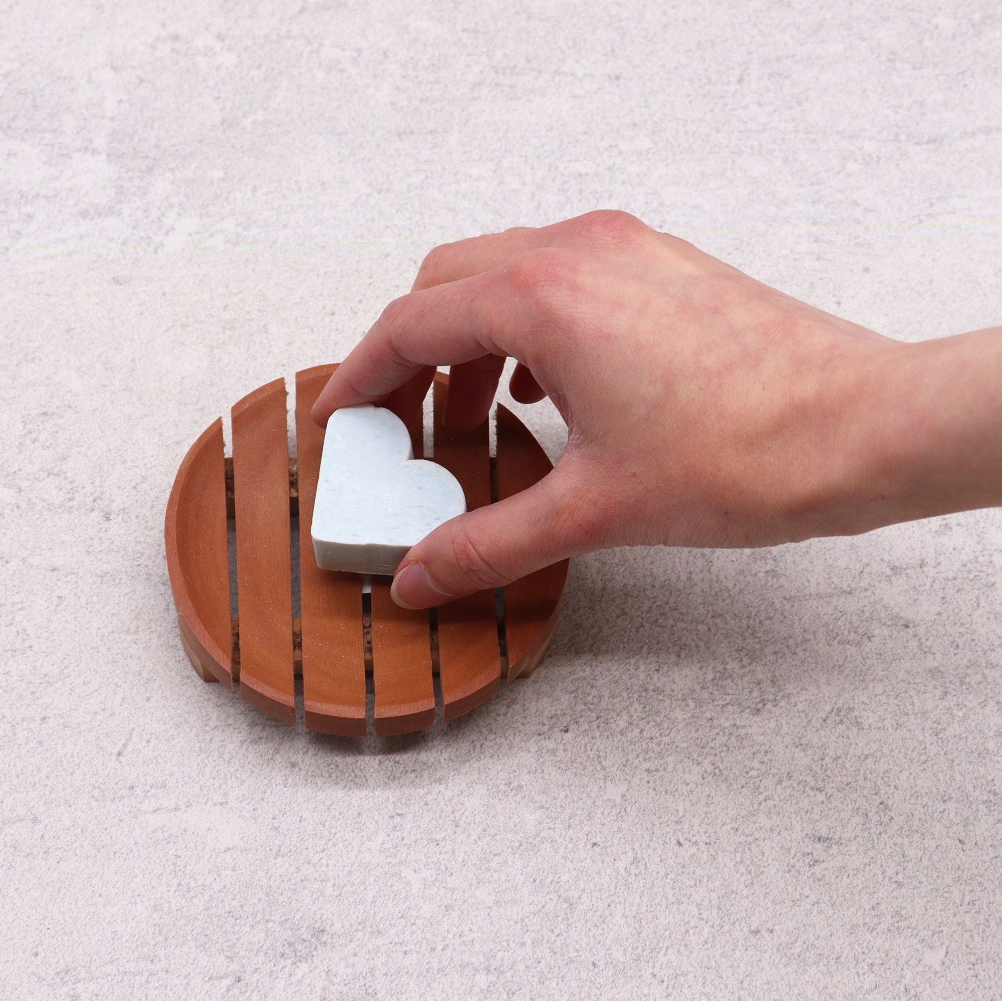 Mahogany Soap Dish - Round