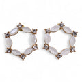 Pearl Vintage Glass Earrings - Loop