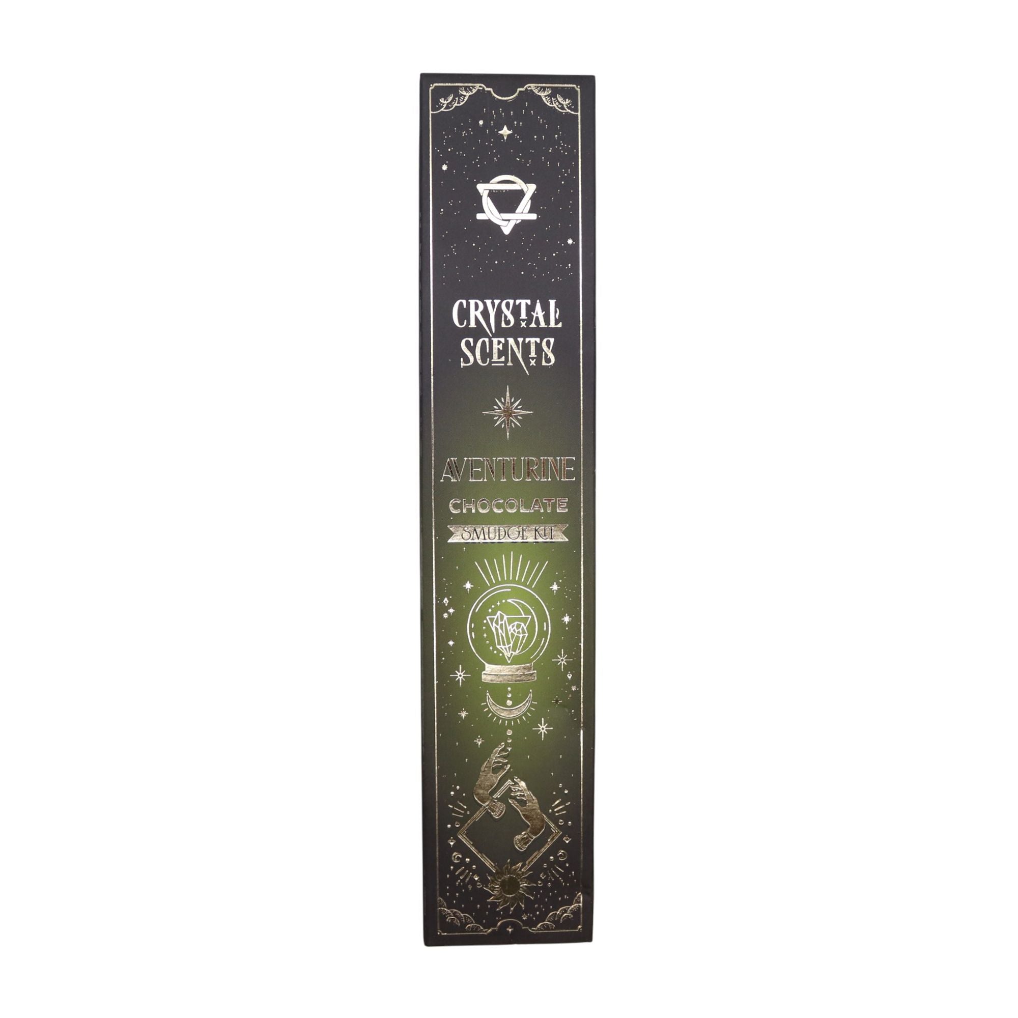 Crystal Scents Smudge Incense - Aventurine - Chocolate