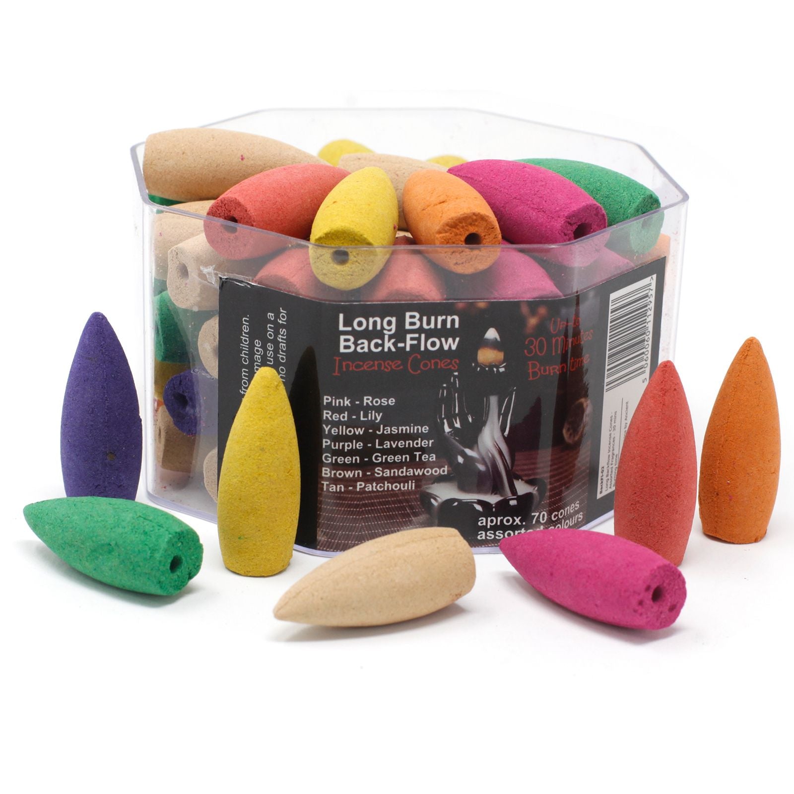 Assorted Fragrances - Long Backflow Incense Cones